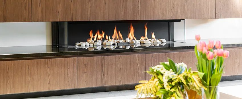 Double-height Fireplace Design Refurbishment in North Port, Florida