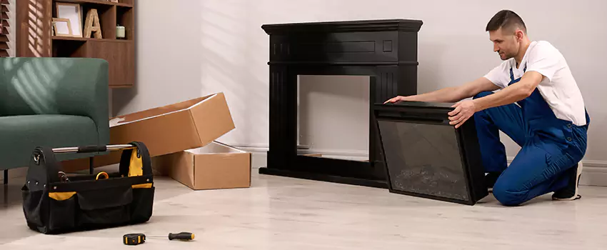 Old Rusted Metal Fireplace Repair And Replacement in North Port, FL