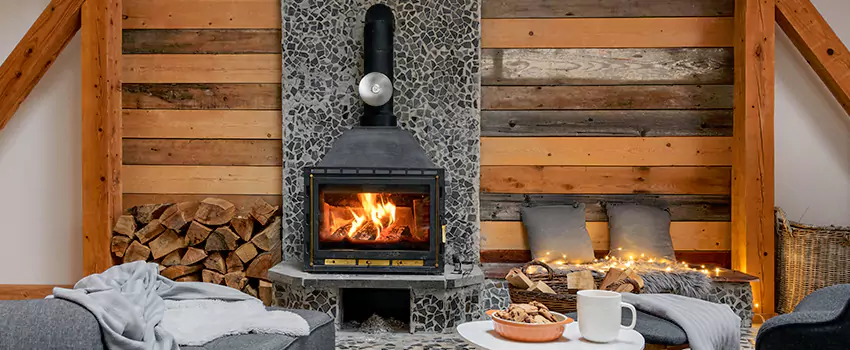 Thelin Hearth Products Direct Vent Gas Stove Fireplace Inspection in North Port, Florida